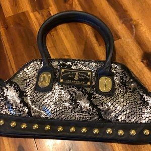 Silver/gold snakeskin Christian Audigier handbag